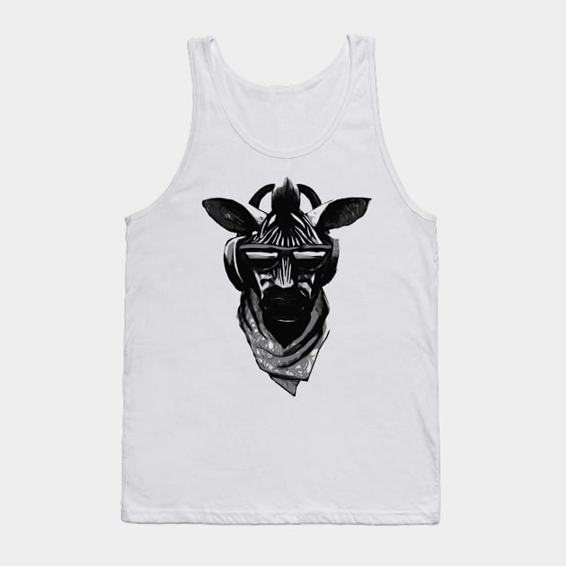 Zebra Tank Top by sebstadraws